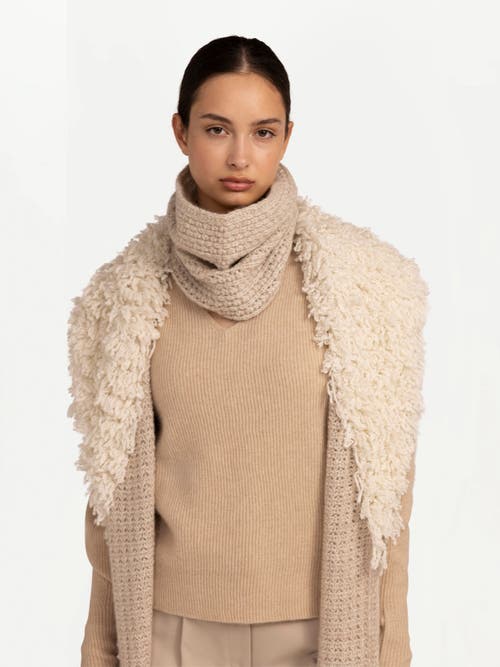 Gobi Mongolian Cashmere Loop Stitched Cashmere Vest In Warm Grey