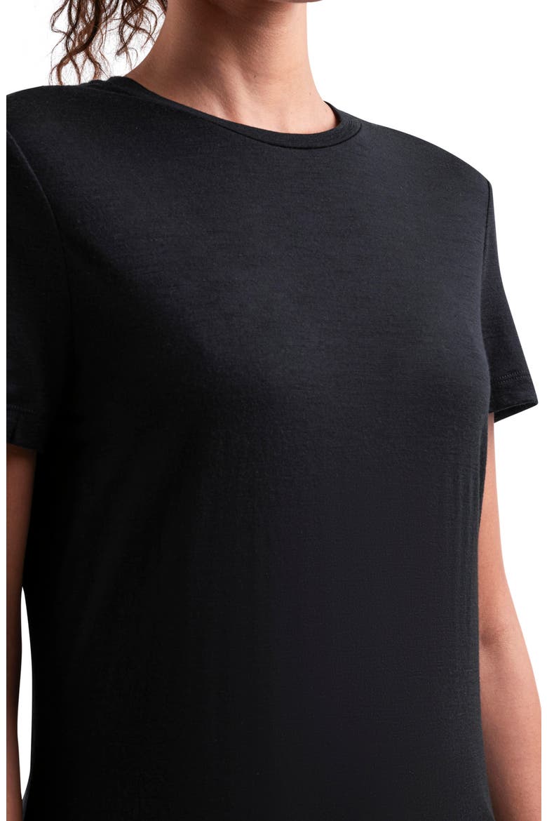Tech Lite III Merino Wool Crewneck Shirt, Alternate, color, BLACK