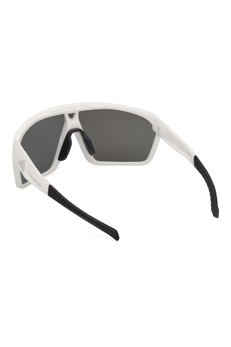130mm Shield Sports Sunglasses, Alternate, color, WHITE / BLUE MIRROR