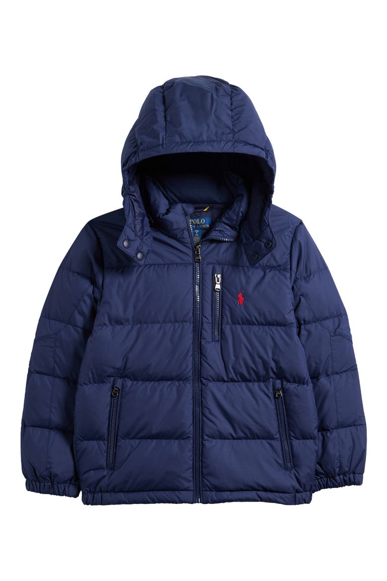 Kids' Gorham Water Repellent 650 Fill Power Down Jacket, Main, color, NAVY