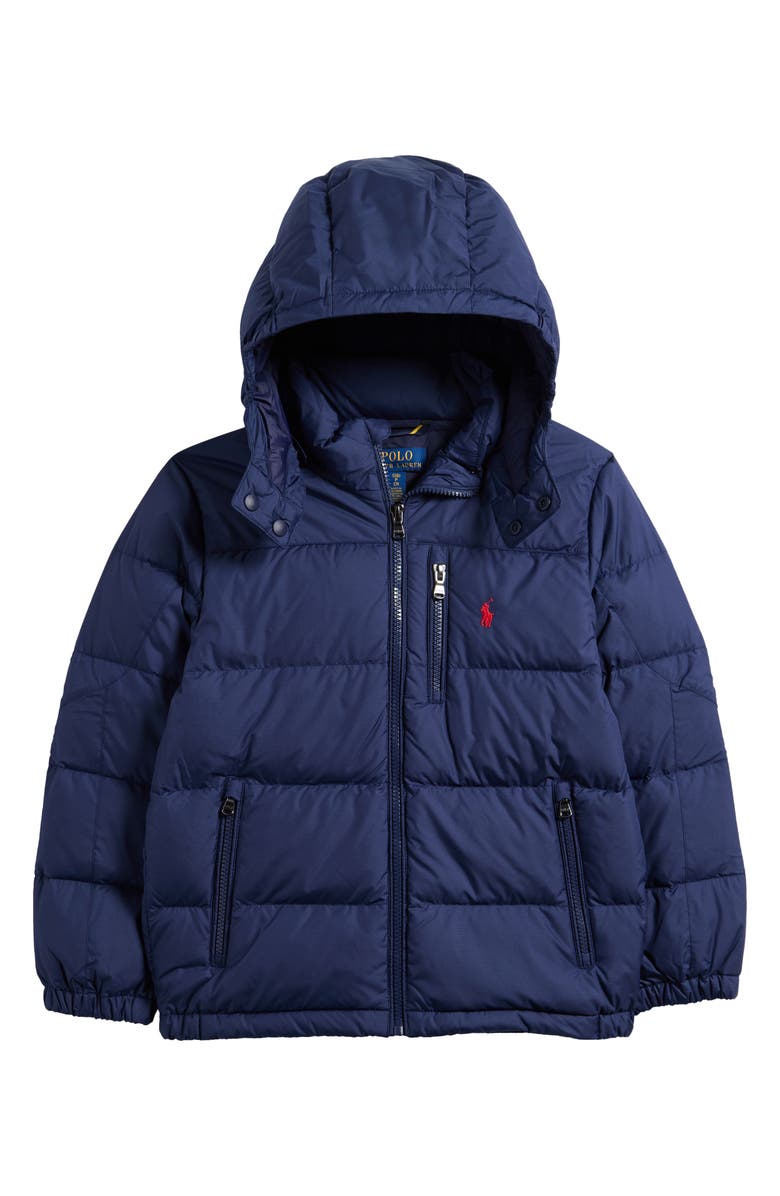 Polo Ralph Lauren Kids' Gorham Water Repellent 650 Fill Power Down Jacket, Main, color, Navy