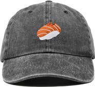 Dalix Salmon Sushi Embroidered Dad Cap