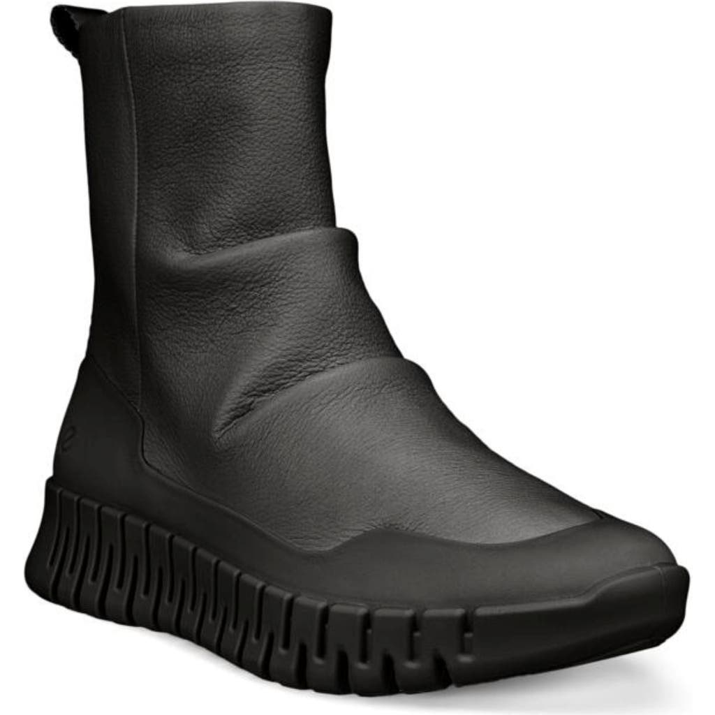 ECCO Gruuv Water Resistant Bootie in Black/Black