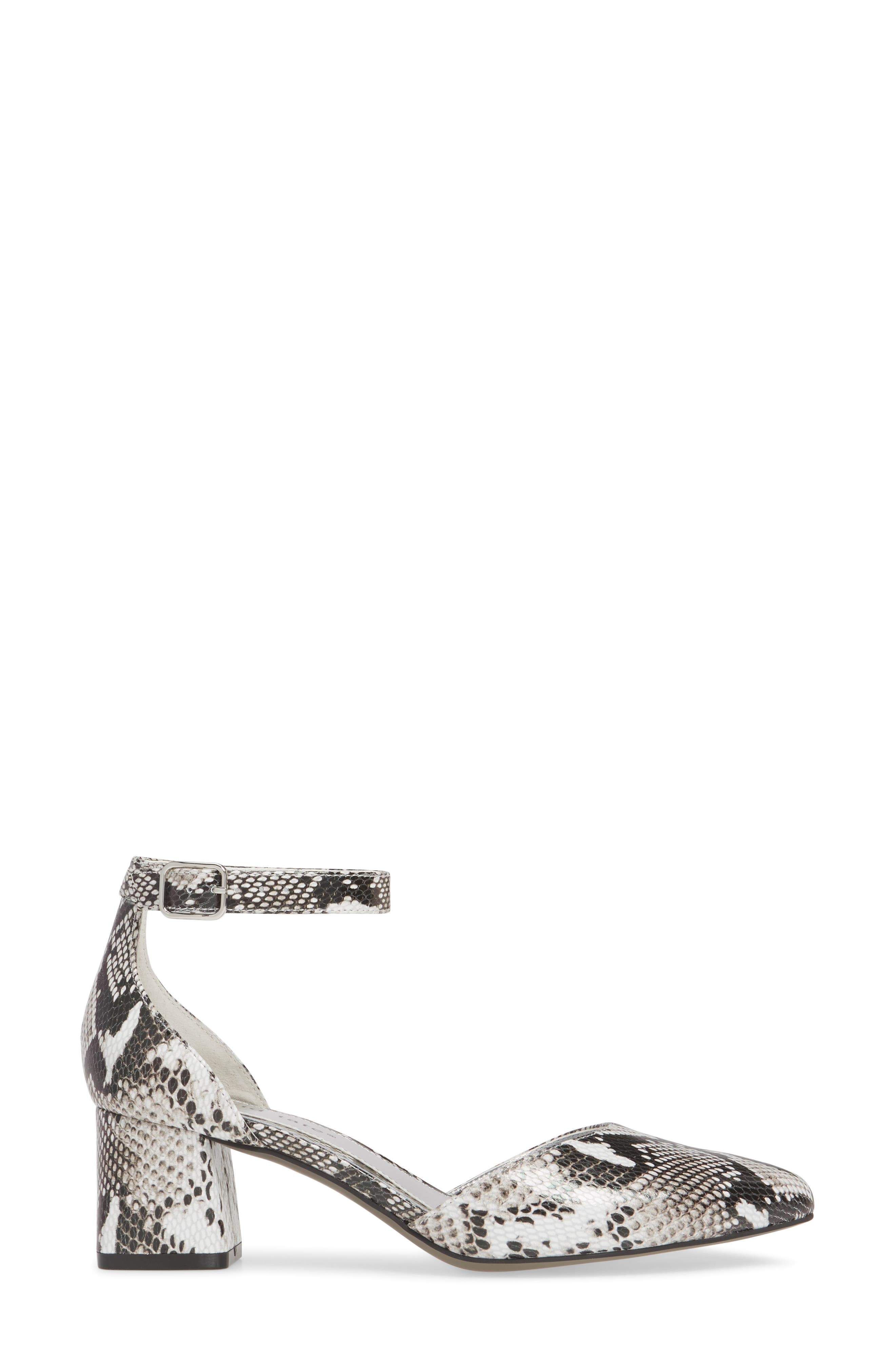 Adeline Sandal, Alternate, color, WHITE SNAKE PRINT LEATHER