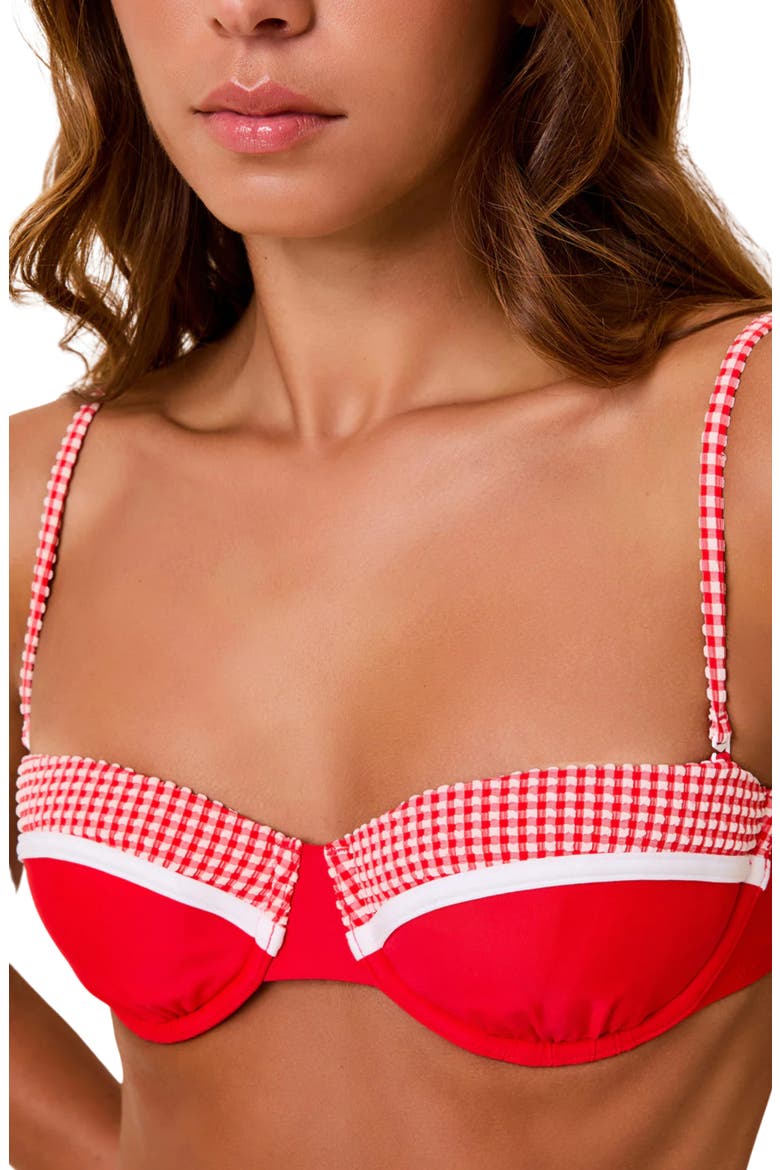 The Liora Underwire Bikini Top, Alternate, color, LIPSTICK RED