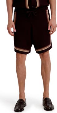 KARL LAGERFELD PARIS Sweater Knit Stripe Shorts