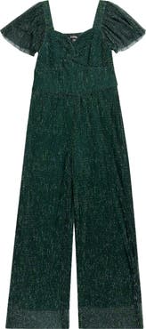 Zunie Kids' Flutter Sleeve Jumpsuit