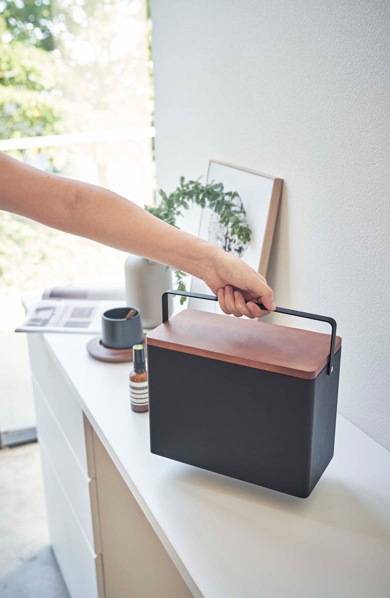 Yamazaki Odds & Ends Steel Organizer, Alternate, color, Black