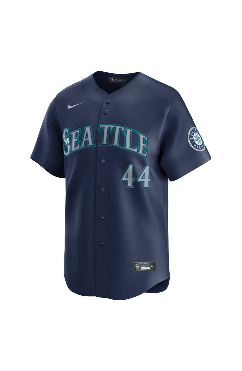 Nike Men's Nike Julio Rodriguez Navy Seattle Mariners Road Limited, Alternate, color, 