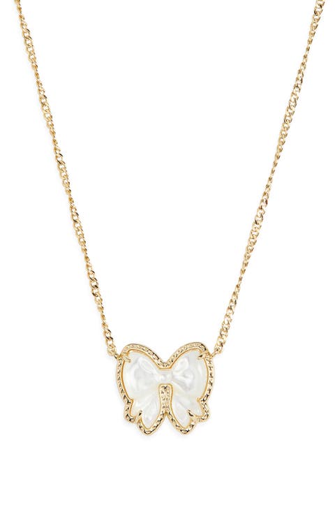 Haley Bow Pendant Necklace