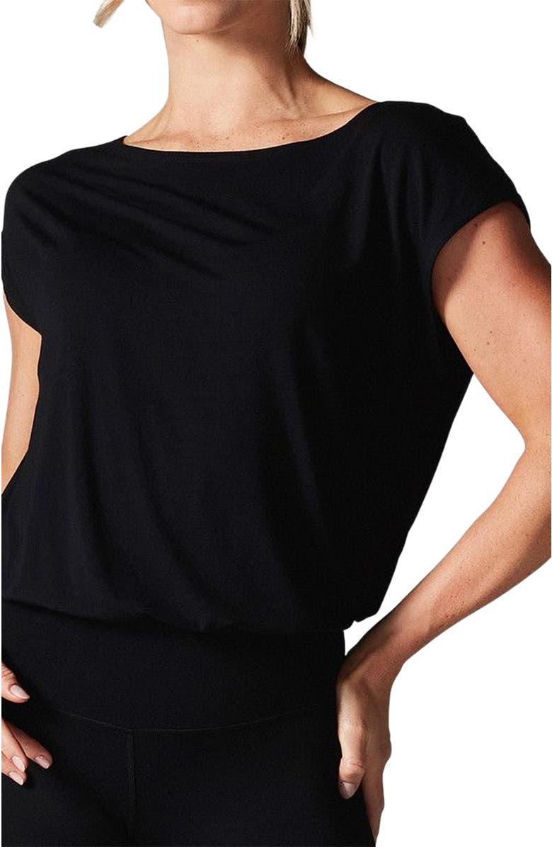Tavi Voyage Boatneck Tee, Alternate, color, Ebony