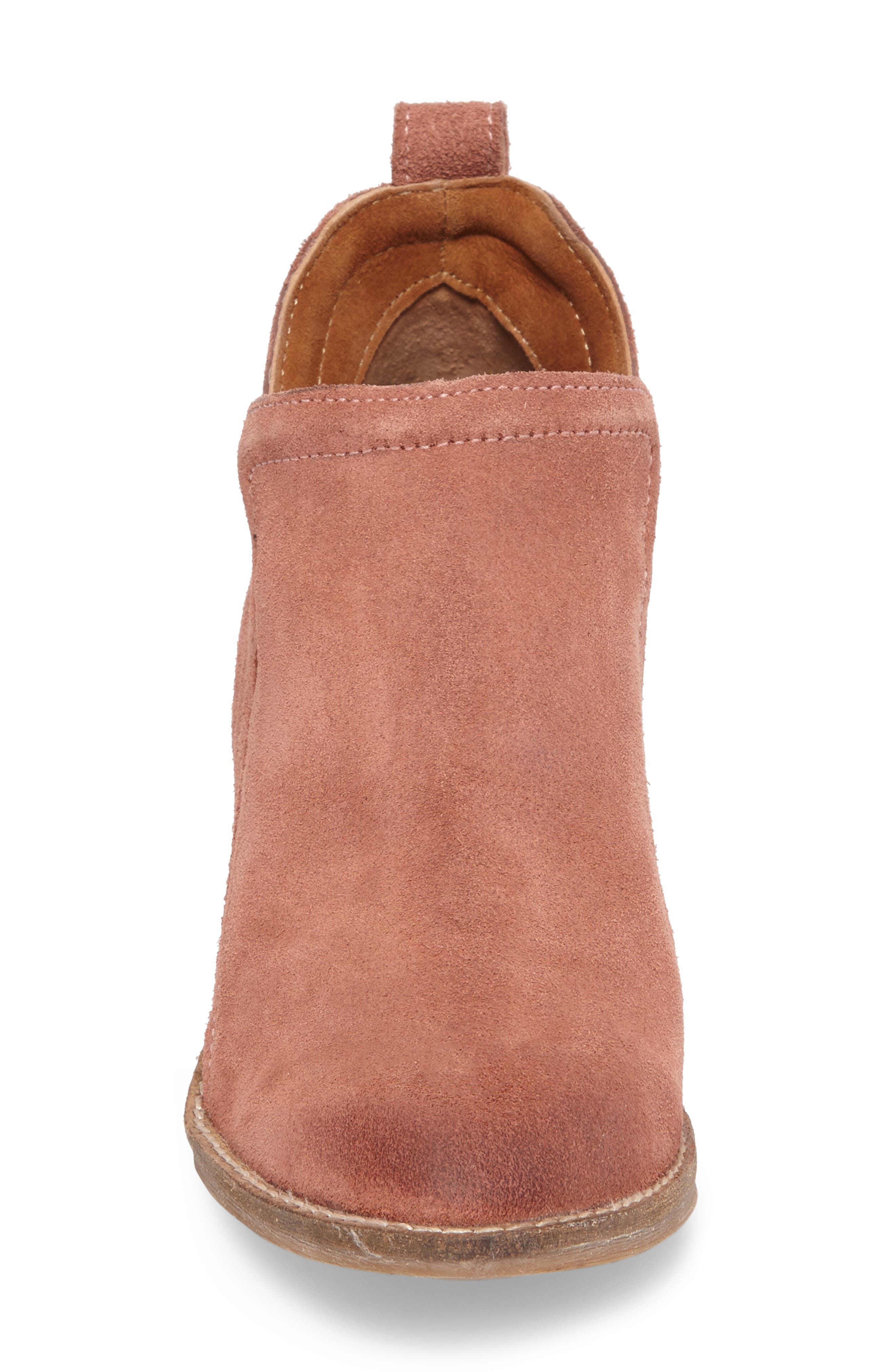 Burman Split Shaft Bootie, Alternate, color, BLUSH SUEDE