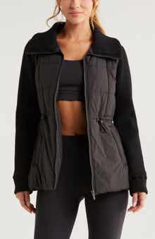 Zella Quilted Rib Mix Hybrid Jacket
