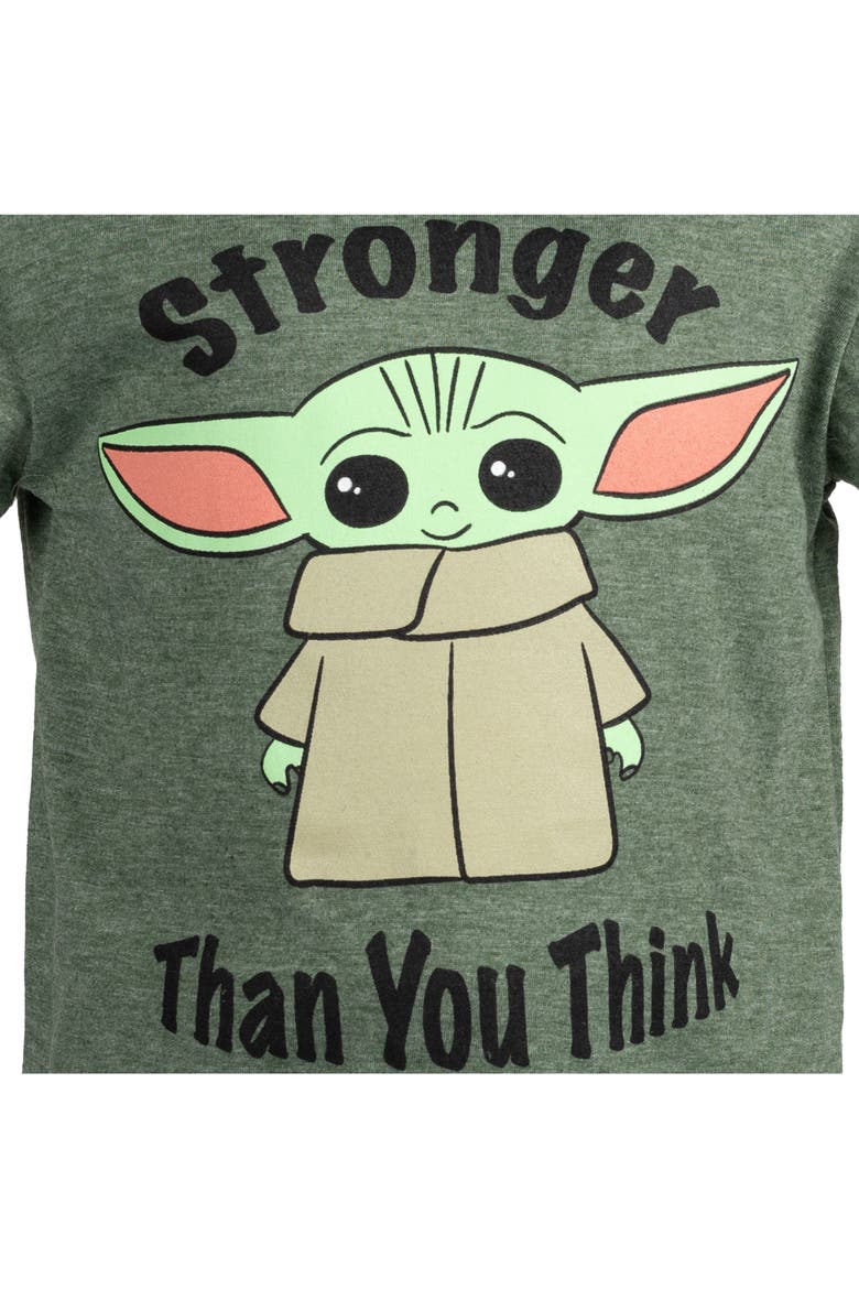 2-Piece T-Shirt and Shorts Set, Alternate, color, Grogu Green Grey