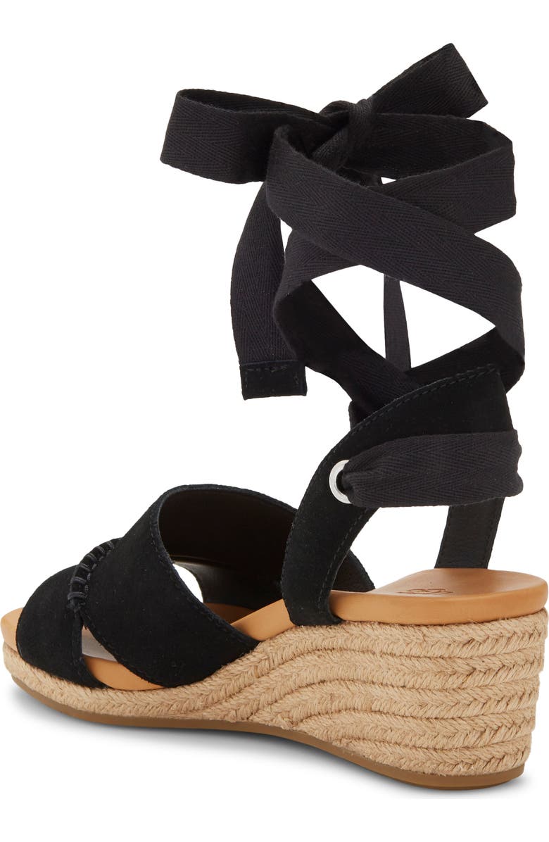 UGG<sup>®</sup> Taia Ankle Tie Wedge Sandal, Alternate, color,