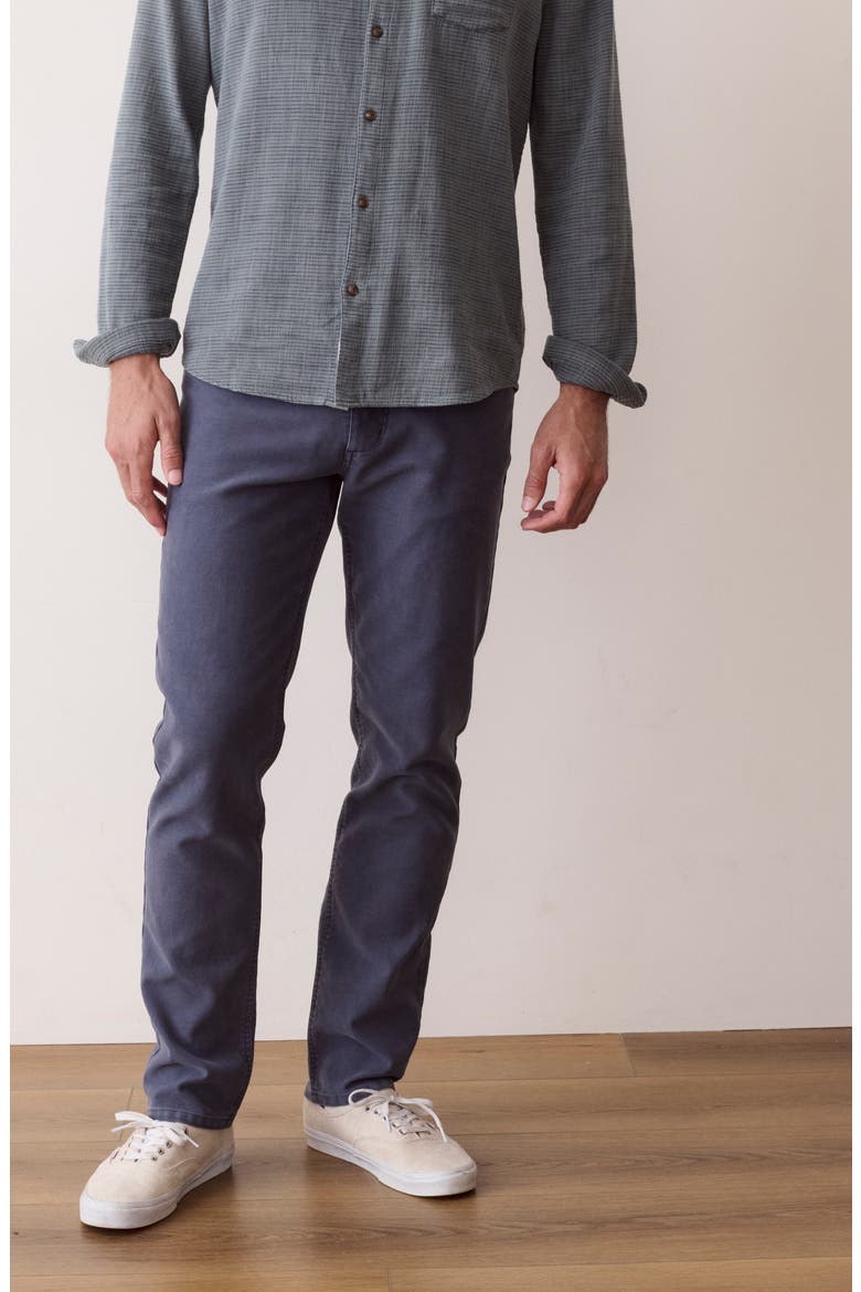 Flex Terry Slim Straight 5-Pocket Pants, Alternate, color, TRUE NAVY