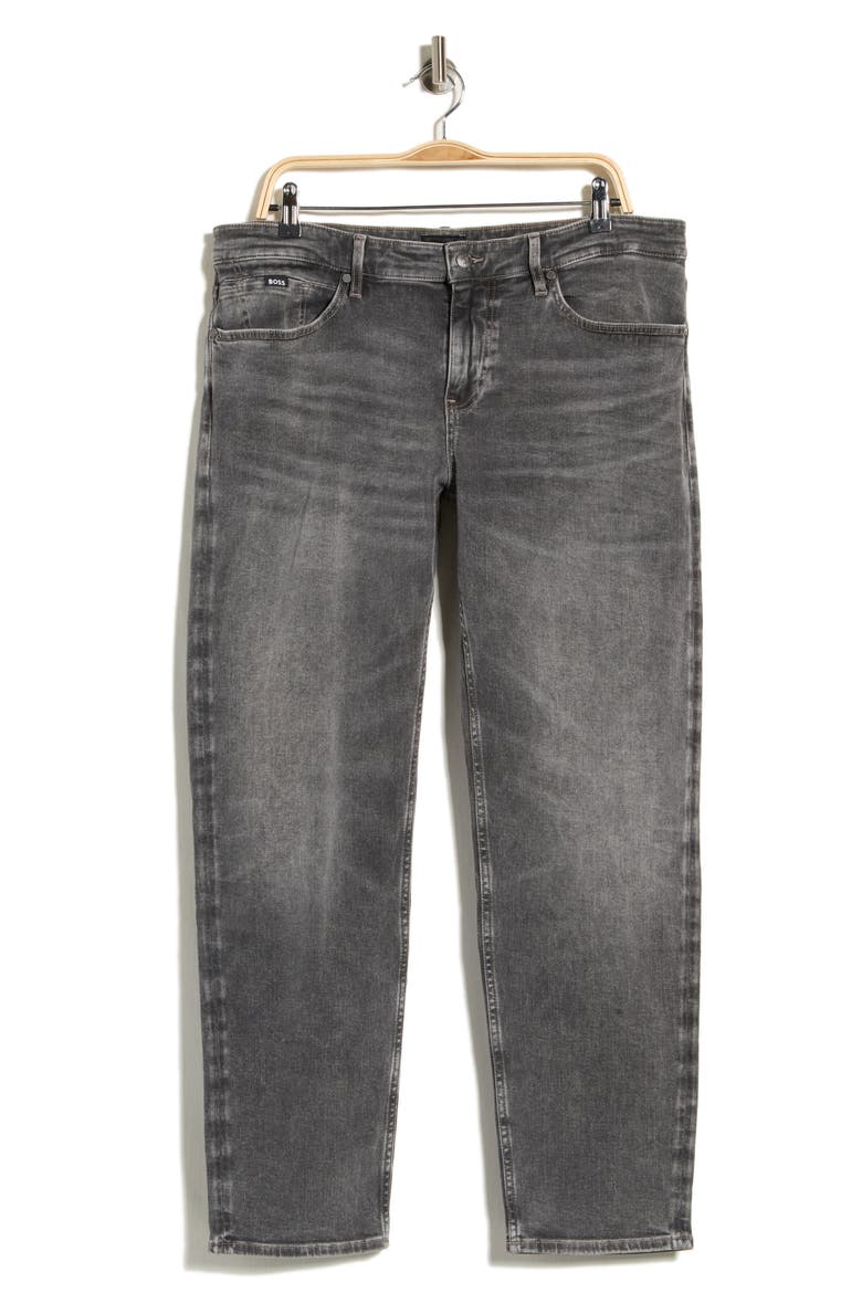 Maine Straight Leg Jeans, Main, color, DARK GREY