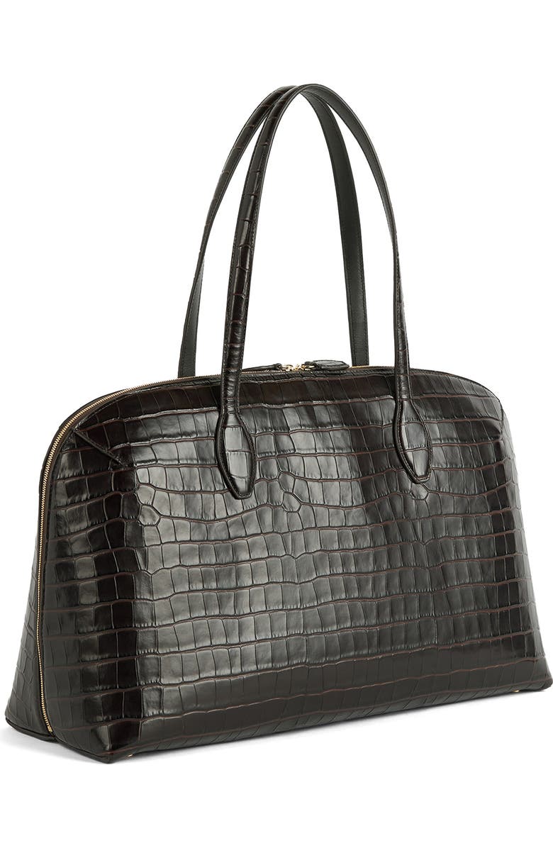 TOTEME Leather Day Tote, Alternate, color, Dark Chocolate