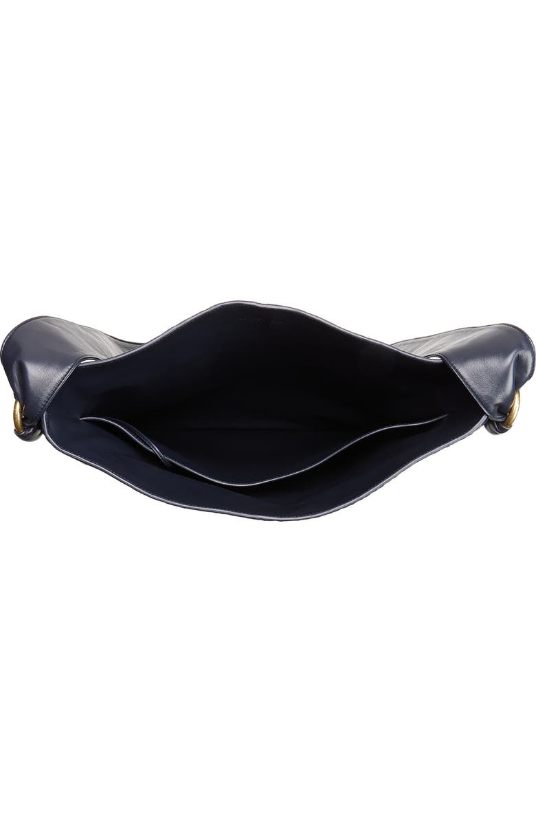 Bottega Veneta Corriere Intrecciato Leather Tote Bag, Alternate, color, 4346 Midnight-Brass V