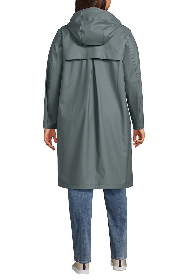 Plus Size Squall Rain Slicker Coat, Alternate, color, Evening Forest