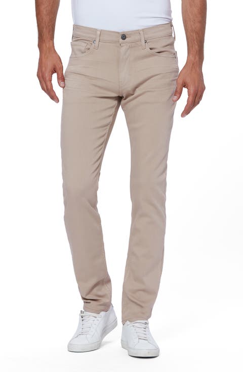 Transcend Lennox Slim Fit Twill Pants (Toasted Almond)