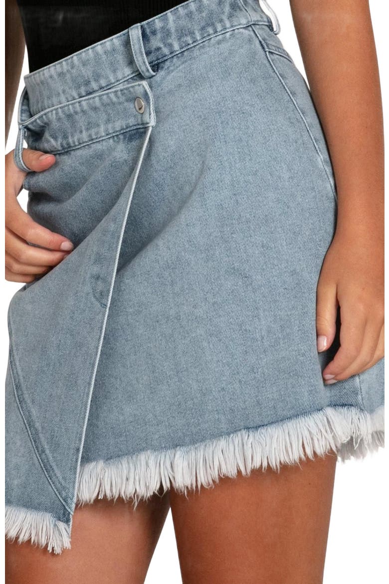 Dance With Me Denim Mini Skirt, Alternate, color, Stonewash