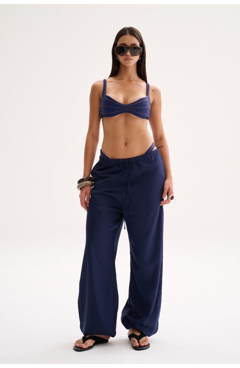 Nelblu Swimwear Chloe Pants, Alternate, color, Negro