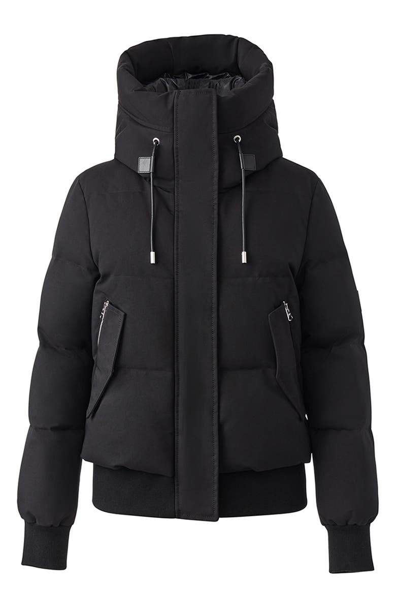 Mackage Nefi Water Repellent 800 Fill Power Down Insulated Bomber Jacket with Removable Hooded Bib, Alternate, color, 