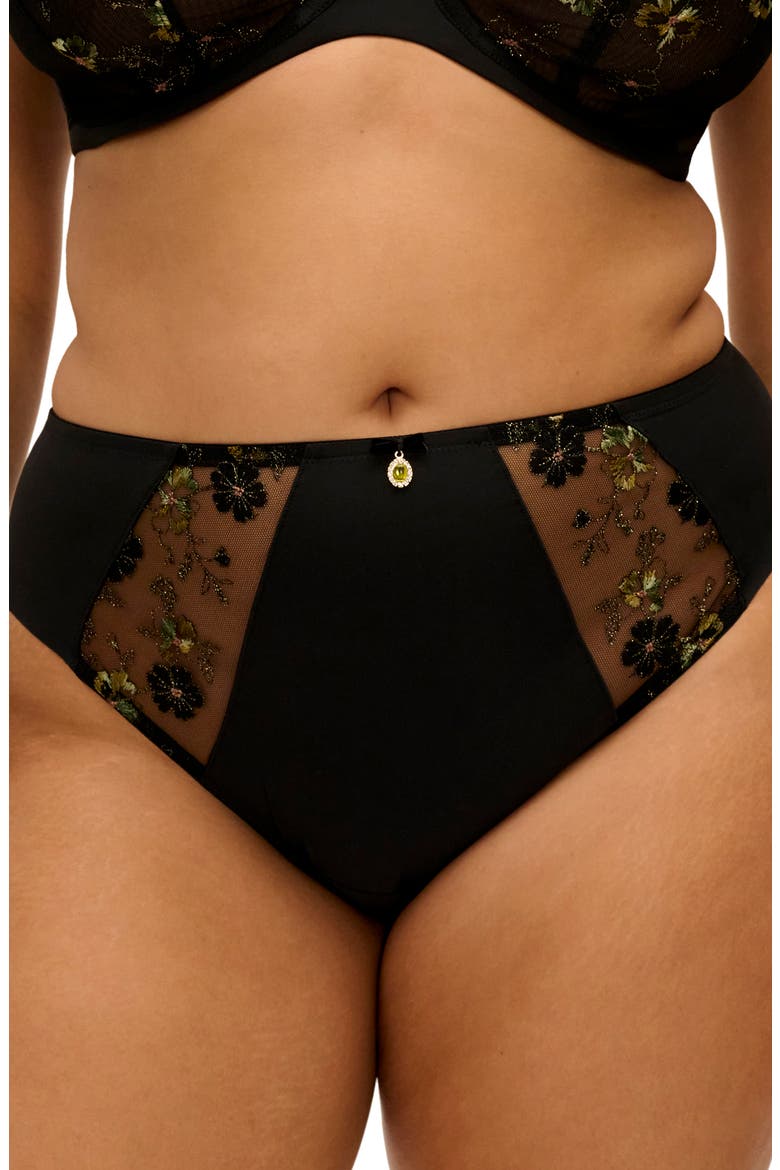 Lyriana Briefs, Alternate, color, JET