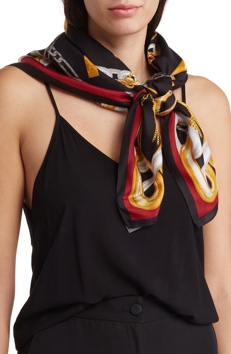 Vince Camuto Chain Print Scarf, Main, color,