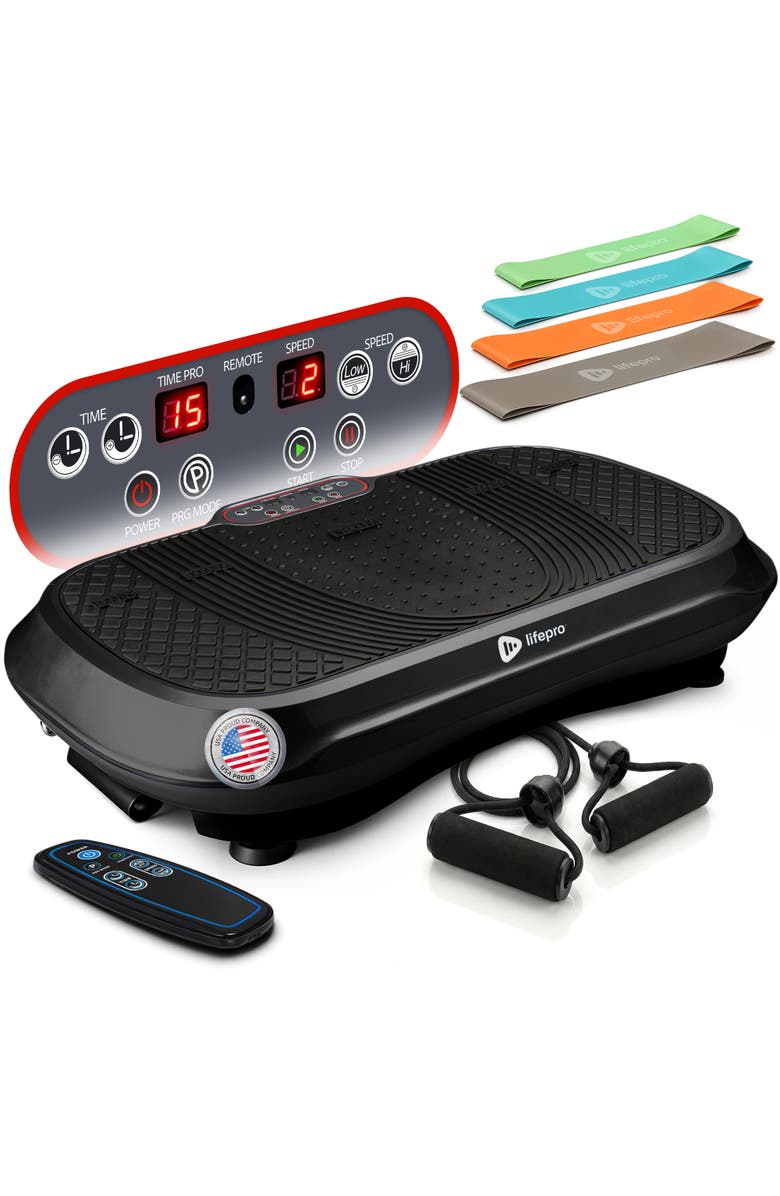 Lifepro Waver Vibration Plate Exercise Machine Whole Body Vibrating Platform, Main, color, Black