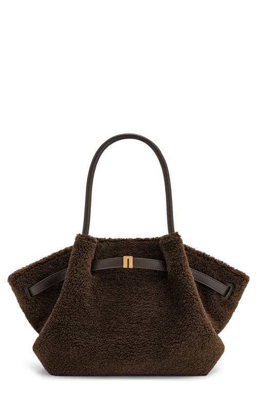 Jw Pei Medium Hana Faux Fur Tote In Brown