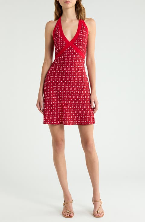 Wrenley Halter Minidress
