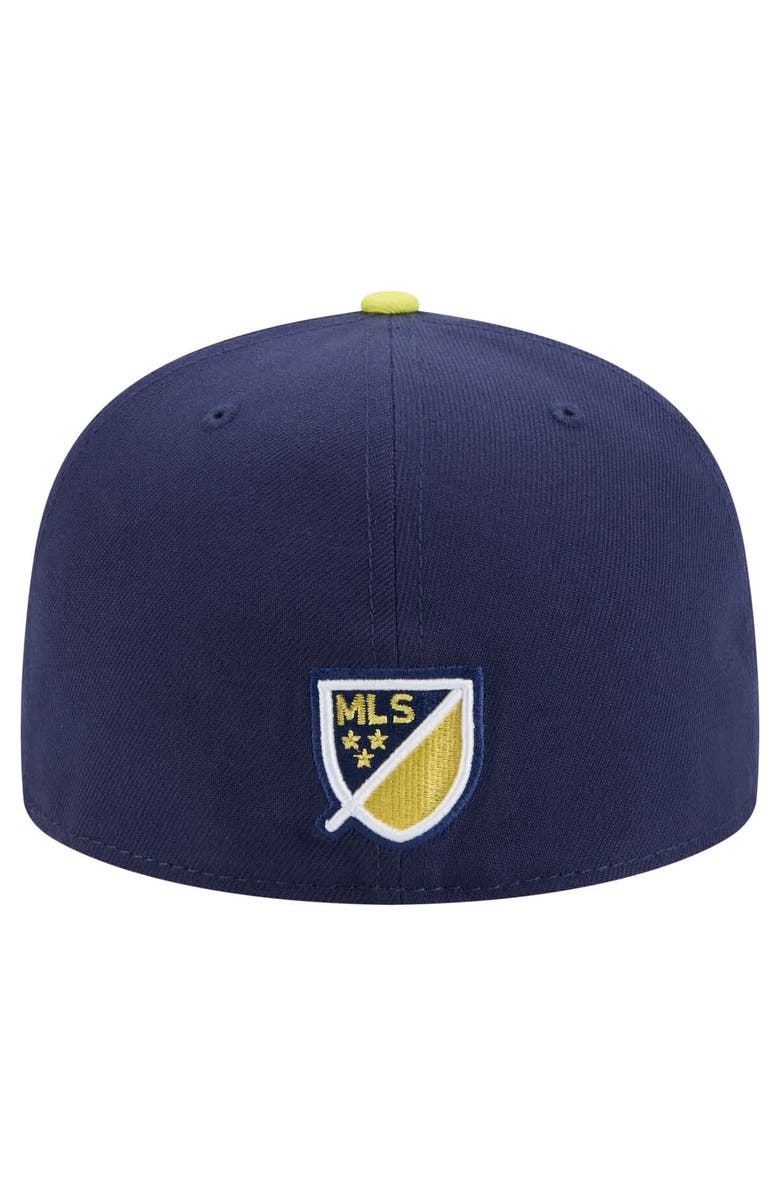 New Era Men's New Era Navy Nashville SC 2025 Kickoff 59FIFTY Fitted Hat, Alternate, color, Navy