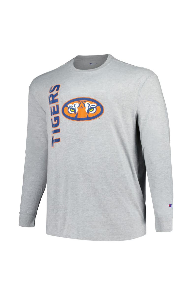 Champion Men's Champion Heather Gray Auburn Tigers Big & Tall Mascot Long Sleeve T-Shirt, Alternate, color, Heather Gray