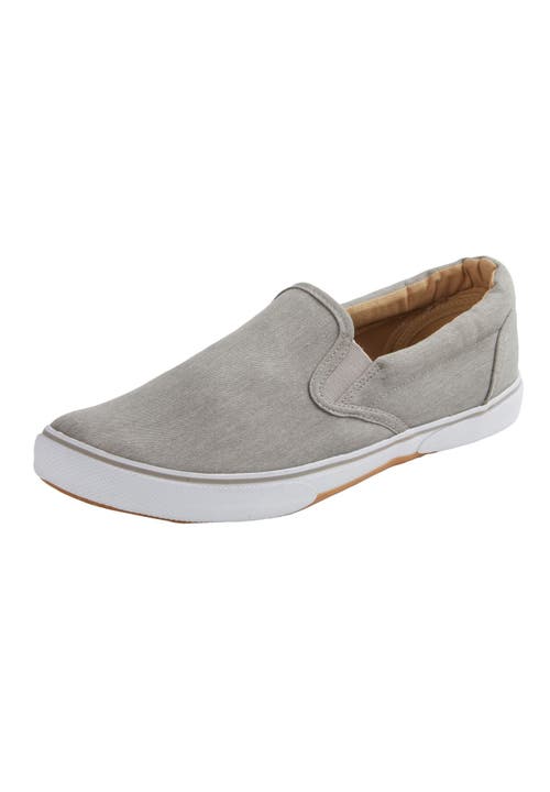 Kingsize Canvas Slip-on Shoes In Gray