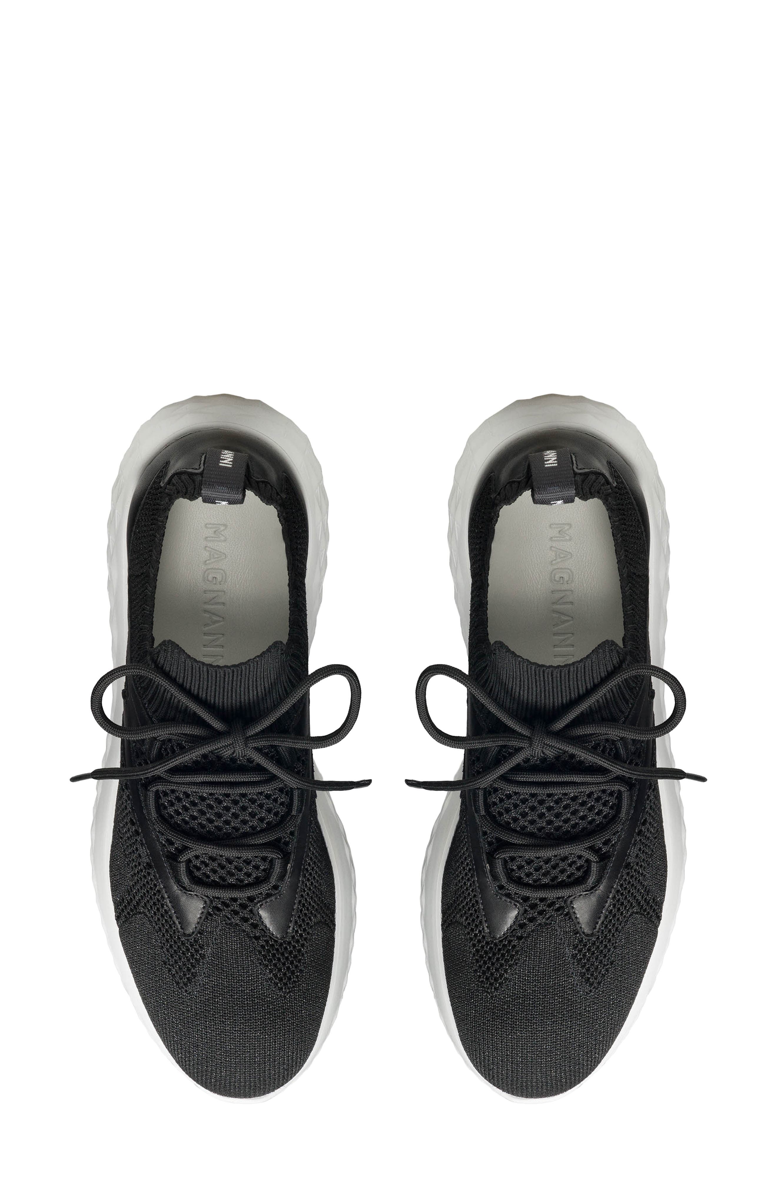 Magnanni Alto Platform Sneaker, Alternate, color, Black