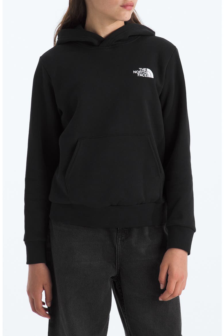 Kids' Evolution Cotton Blend Fleece Hoodie, Main, color, TNF BLACK