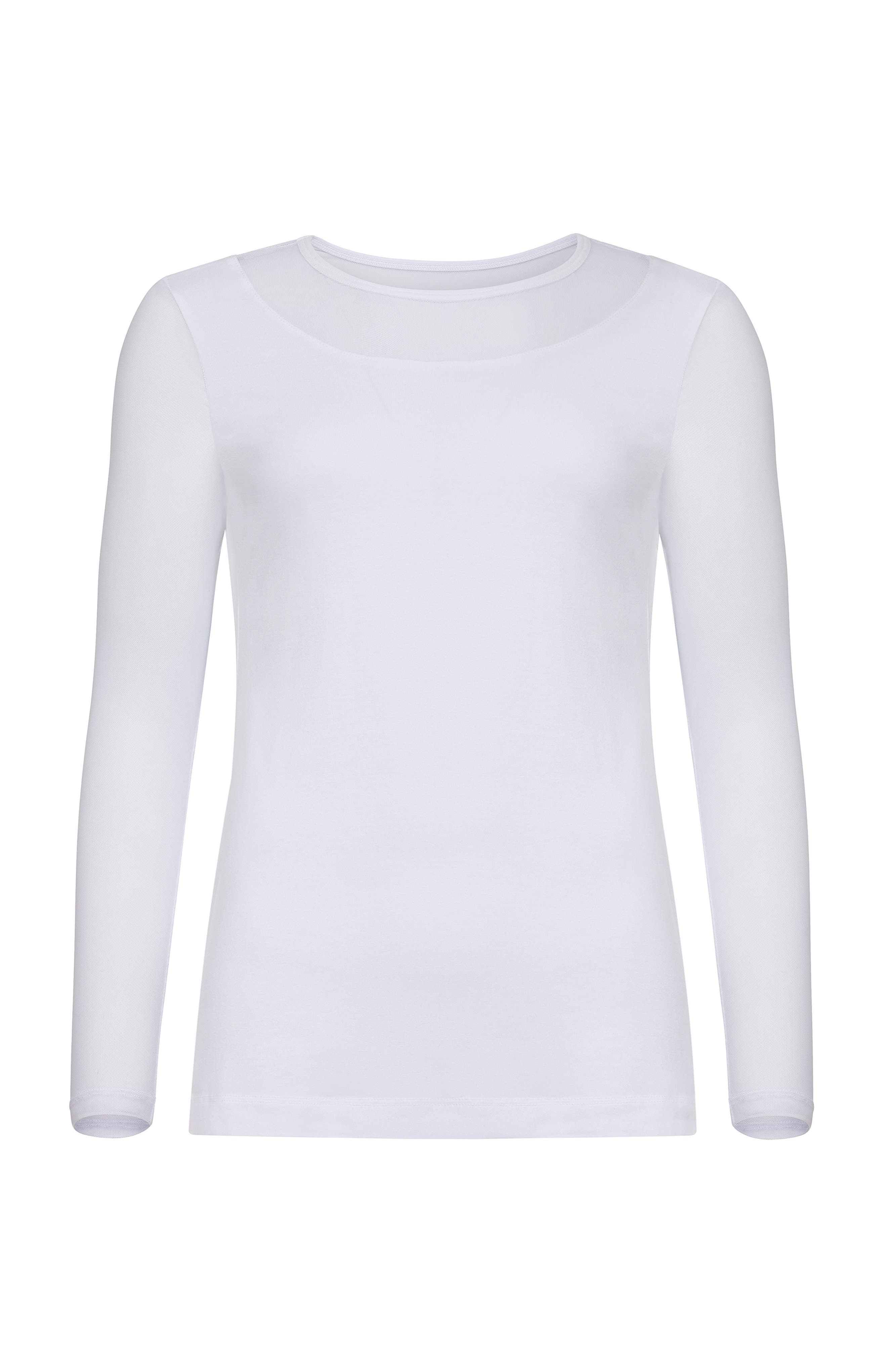 Kim Mesh-Sleeve Top in Pima Modal - image 3