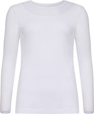 Anatomie Kim Mesh-Sleeve Top in Pima Modal