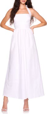 Susana Monaco Halter Neck Cotton Poplin Dress