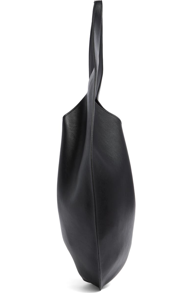 BCBG Long Crescent Hobo Bag, Alternate, color, Black