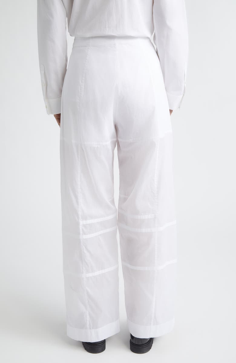 Jil Sander Multicut Cotton Pants, Alternate, color, Optic White