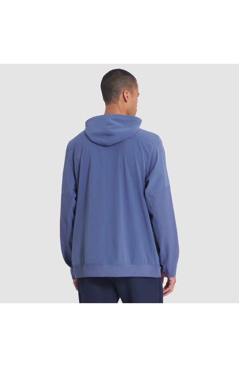 Nike Men's Nike  Storm Blue New England Patriots 2025 Rivalries Collection Sideline Anorak Half-Zip Hoodie Jacket, Alternate, color, 