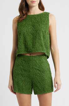 Adrienne Floral Guipure Lace Sleeveless Top