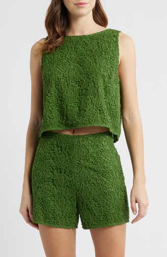 Adrienne Floral Guipure Lace Sleeveless Top