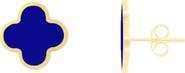 The Lovery Fine Jewelry Large Lapis Clover Stud Earrings