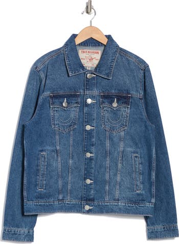 True Religion Jesse Single Needle Denim Trucker Jacket
