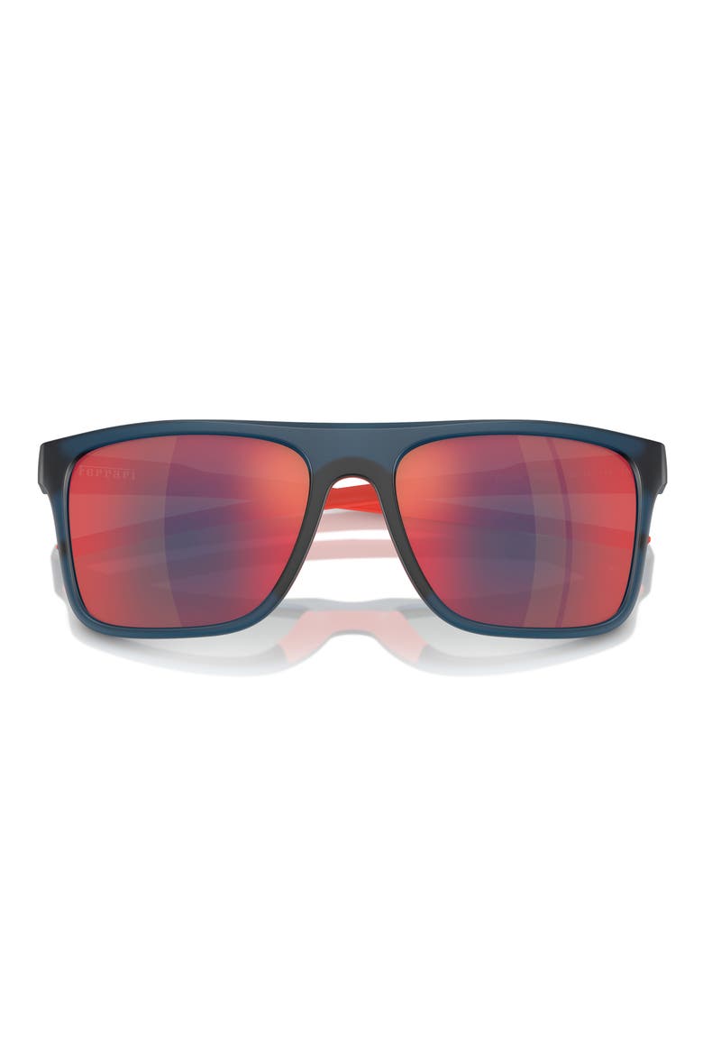 58mm Square Sunglasses, Alternate, color, OPAL BLUE