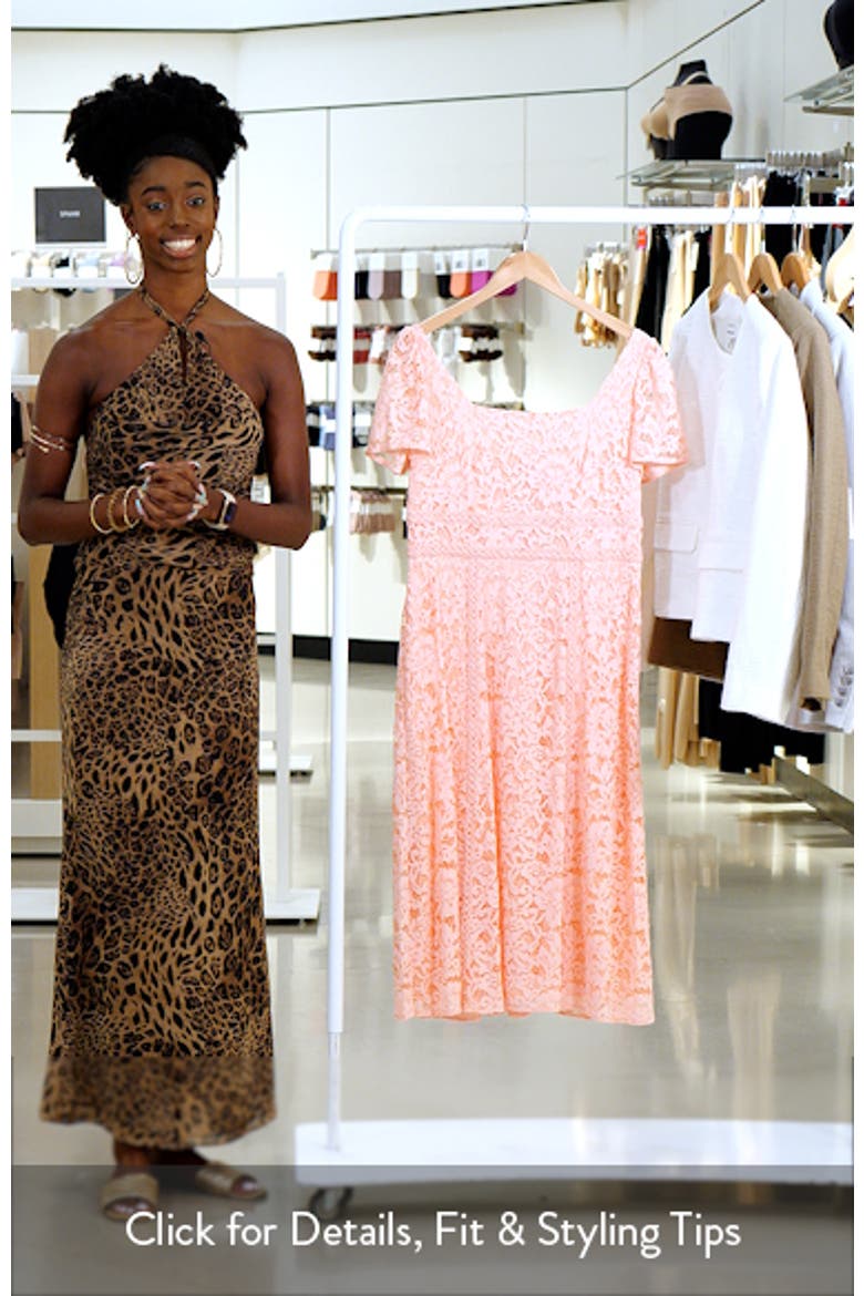 Square Neck Puff Sleeve Midi Dress video